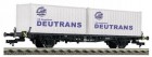 523901 Fleischmann Container transport car type Lgjs 598 with 2 20 containers &quot;DEUTRANS&quot;